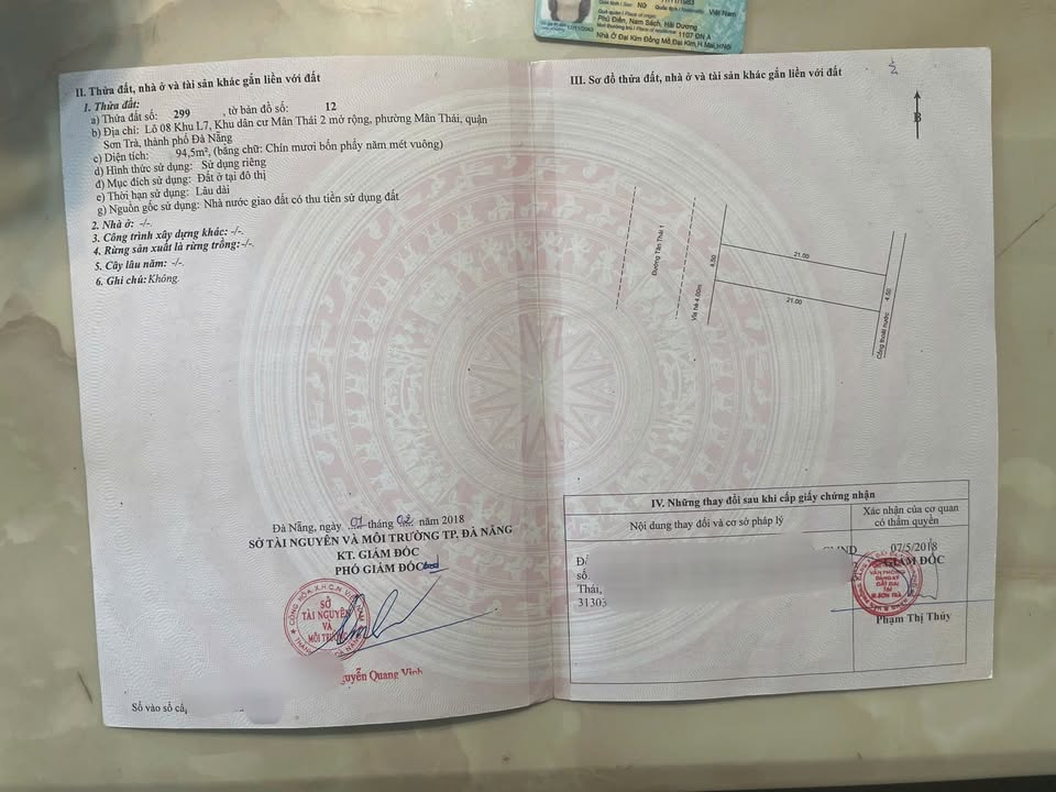 Bán FrontHouse mặt tiền đường Tân Thái 1, quận Sơn Trà, Đà Nẵng - Vài bước chân ra biển!