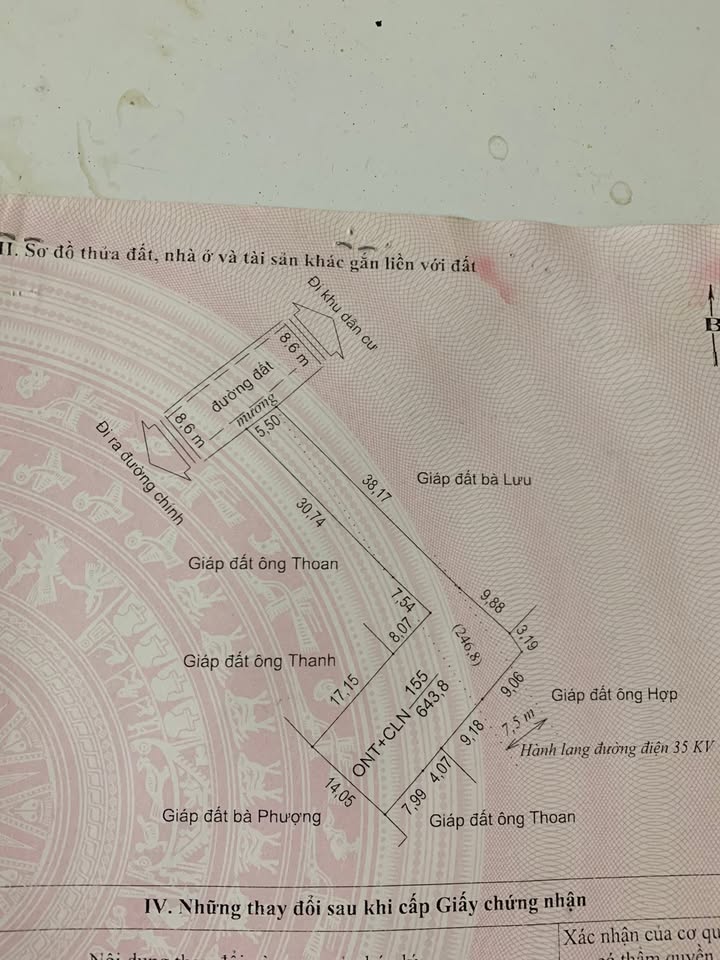 Đất nền Bản Bôm Cưa, Chiềng Mung 643m² giá 750 triệu - Sổ đỏ chính chủ, mặt tiền đường lớn!