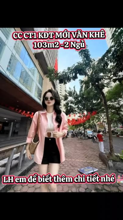 Căn hộ CT1 KĐT mới Văn Khê Hà Đông 103m² - Sổ đỏ chính chủ, giao dịch nhanh!