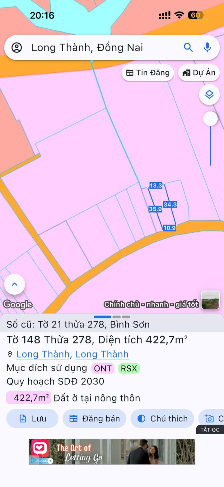 Đất nền Bình Sơn Long Thành 379.5m² giá thỏa thuận - Đường nhựa liên xã, đầu tư sinh lời!