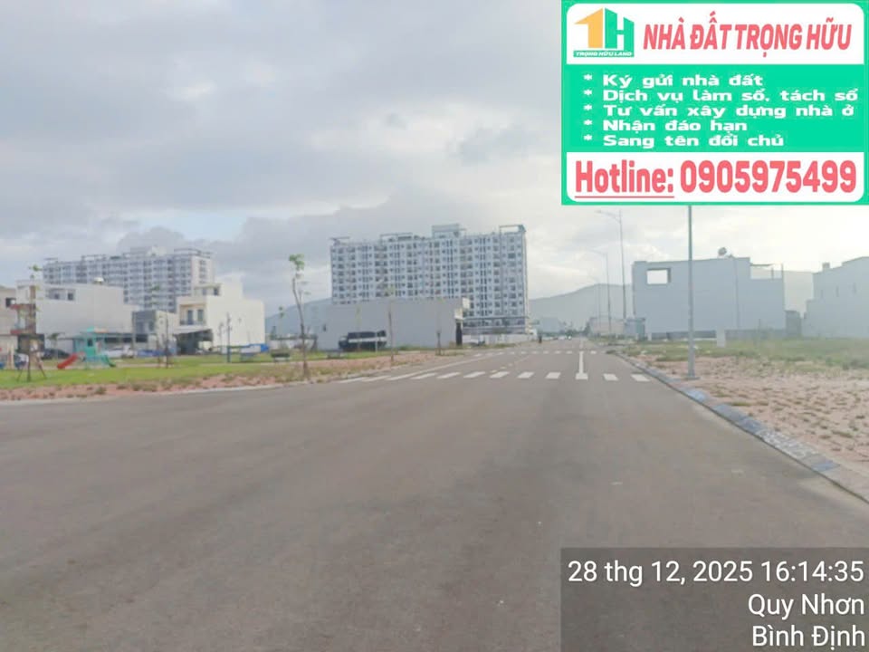 Đất nền đường Nguyễn Diêu, phường Nhơn Bình 87.5m² giá 2 tỷ - Vị trí đắc địa gần biển!