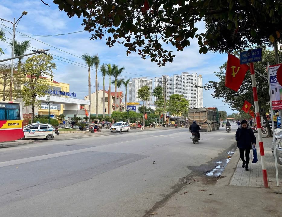 Đất thổ cư mặt tiền đường Quang Trung Thái Nguyên 81,6m² - Đối diện Bệnh viện A!