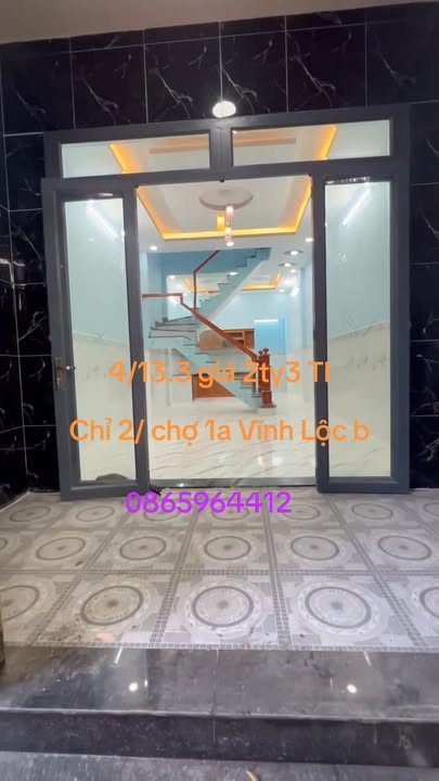 Nhà bán Vĩnh Lộc, Bình Chánh 52m² giá 2.3 tỷ - Nhà đúc kiên cố, sẵn sàng vào ở!