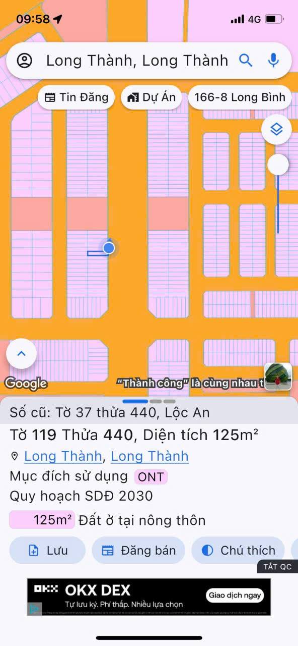 Đất nền Lộc An, Long Thành 125m² giá 4.5 tỷ - Mặt tiền kinh doanh sầm uất!