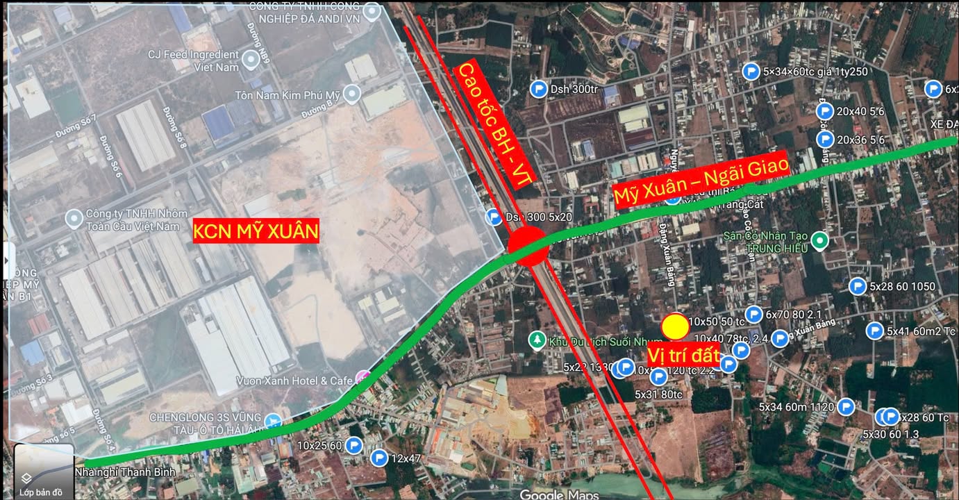 Đất thổ cư Suối Nhum Phú Mỹ 500m² giá 3 tỷ - Pháp lý rõ ràng, đầu tư sinh lời!