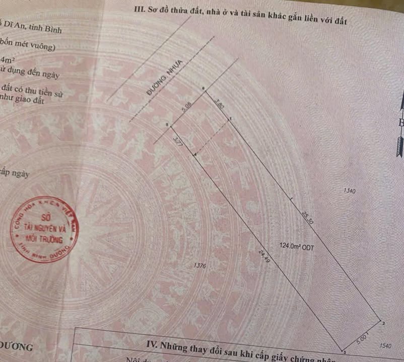 Đất nền Tân Đông Hiệp, Dĩ An 143m² giá 4.862 tỷ - Đường thông buôn bán sinh lời!