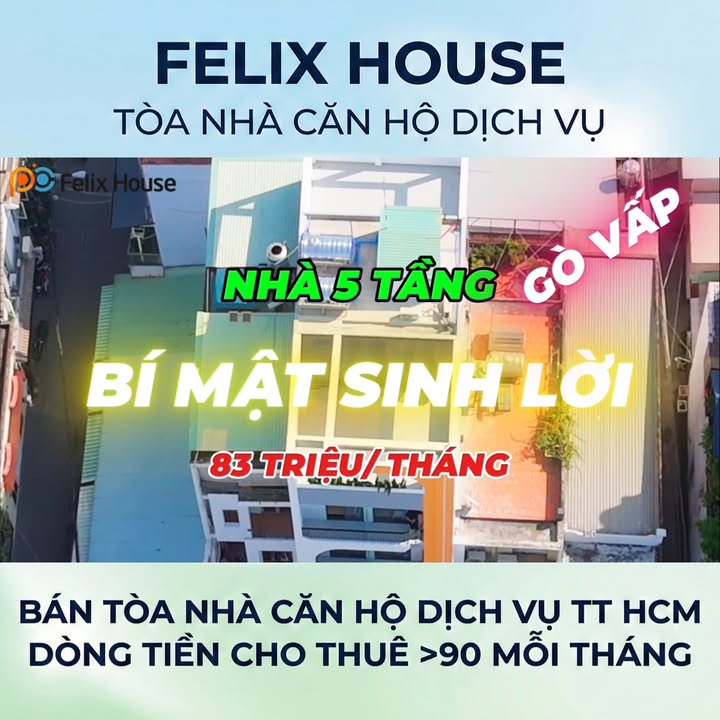 Căn hộ dịch vụ Felix House Gò Vấp 111m² giá 17.85 tỷ - Đầu tư sinh lời ngay!