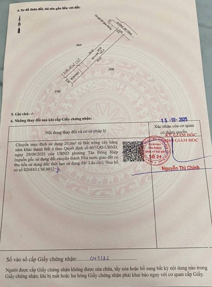 Đất nền Dĩ An 195m² giá 2.106 tỷ - Đầu tư sinh lời tại KDC Biconsi!