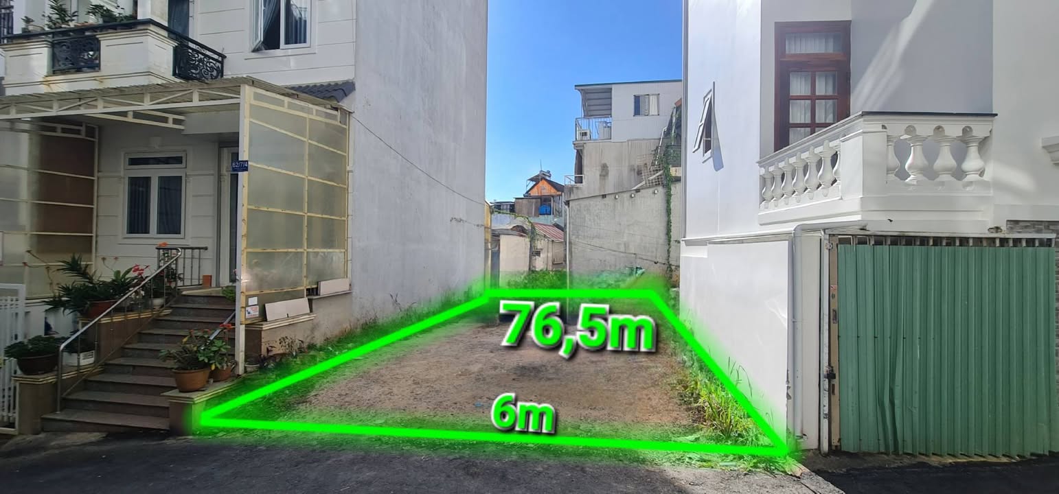 Đất xây dựng tại Đà Lạt 76.5m² giá 7 tỷ - Cơ hội đầu tư hấp dẫn!