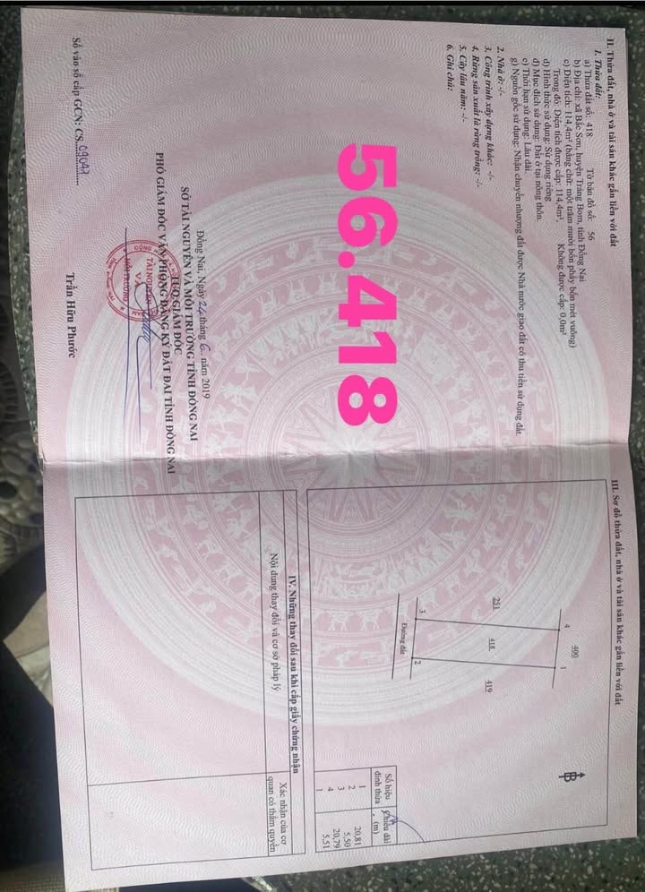 Đất nền Tân Phú 115m² giá 1.45 tỷ - Sổ hồng chính chủ!