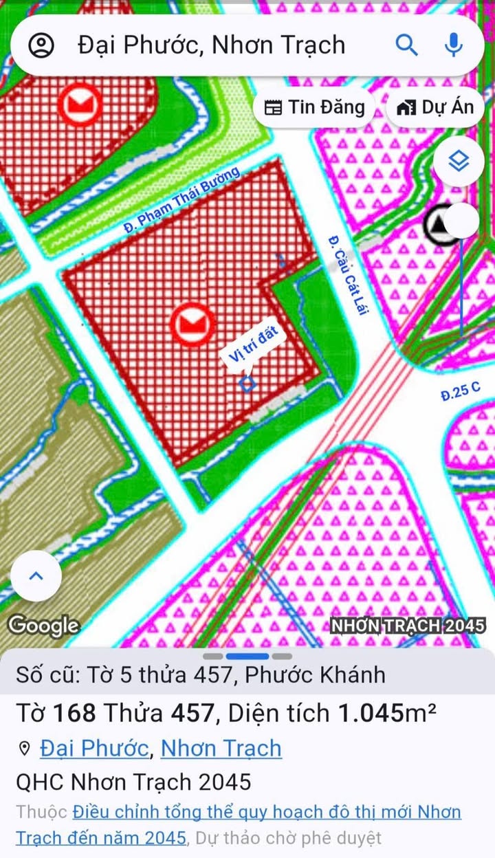 Đất vườn 1045m² xã Phước Khánh, Nhơn Trạch - Sổ đỏ chính chủ, giá 1.776 tỷ VND!