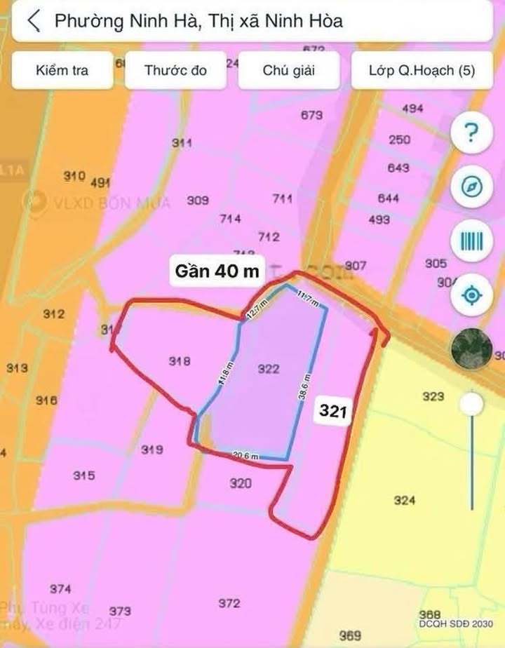 Đất thổ cư Hòa Thắng Ninh Hòa 2237m² giá 1.615 tỷ - Pháp lý rõ ràng, giao dịch nhanh chóng!