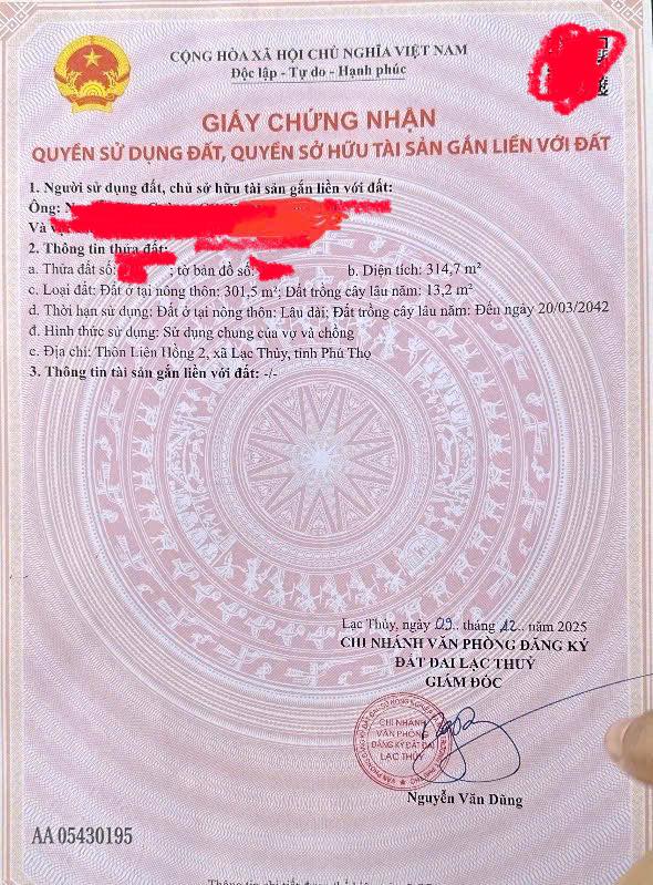 Đất nền xã Khoan Dụ, huyện Lạc Thủy 500m² giá 2.1 tỷ - Cơ hội đầu tư tuyệt vời!