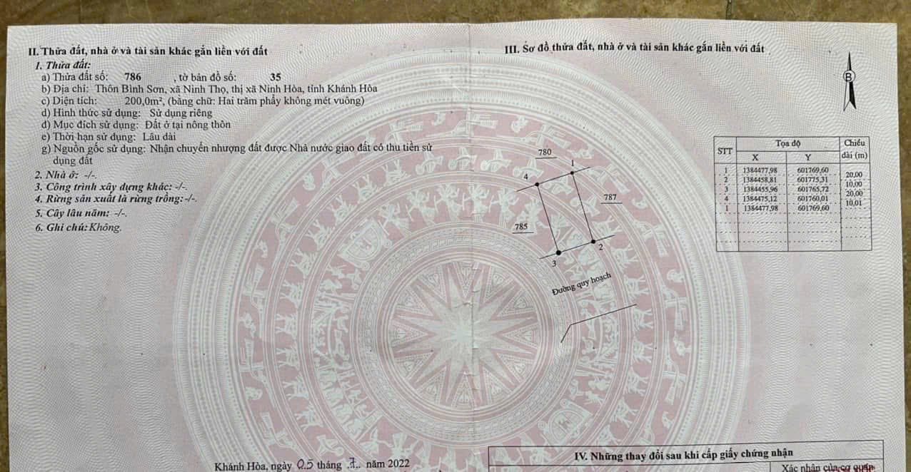 Đất nền Ninh Long Ninh Hòa 200m² giá 2 tỷ - Đầu tư sinh lời ngay!