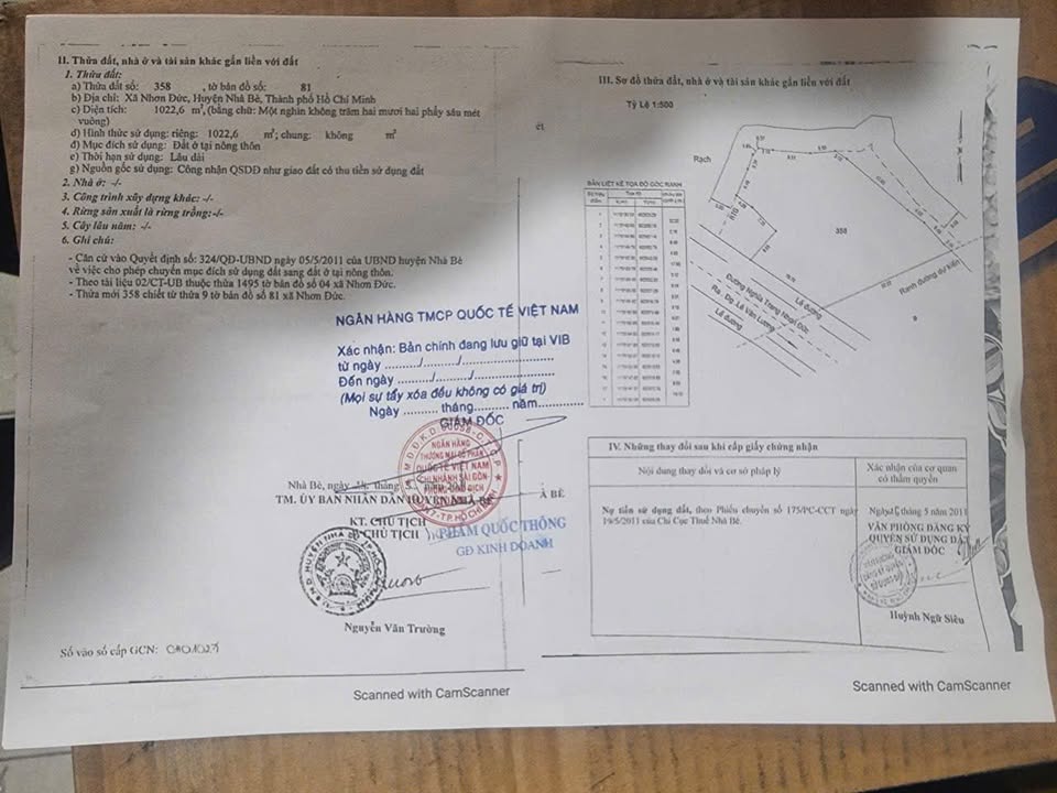 Đất thổ cư 1000m² Nhơn Đức Nhà Bè - Giá chỉ 22 tỷ