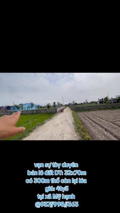 Lô đất đẹp tại xã Mỹ Hạnh, Long An 2240m² giá 4.5 tỷ - Sổ đỏ chính chủ!