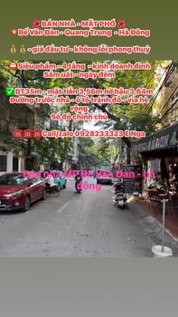 Nhà mặt phố Bế Văn Đàn, Quang Trung, Hà Đông 35m² - Kinh doanh đỉnh cao!