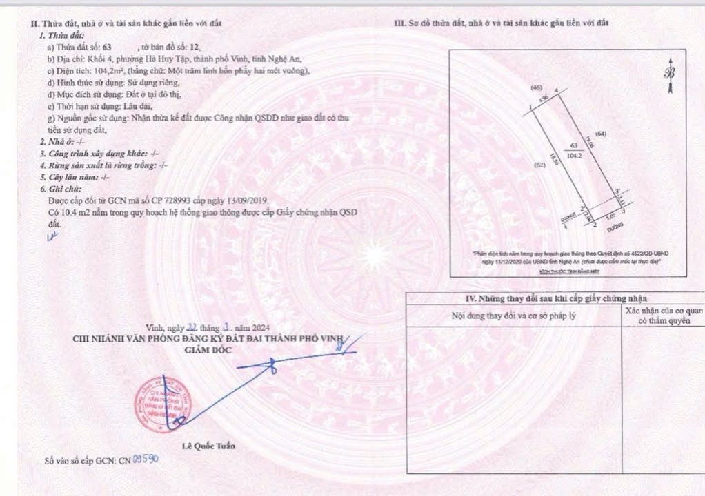 Nhà 2 tầng Phường Hà Huy Tập 104.2m² giá 7 tỷ - Thiết kế hiện đại, dân trí cao!