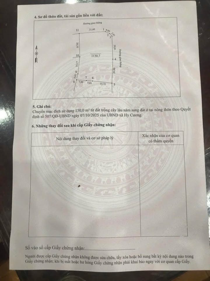 Lô đất đẹp 2 mặt tiền tại Thanh Đình, Việt Trì 1130m² - Cơ hội đầu tư hấp dẫn!