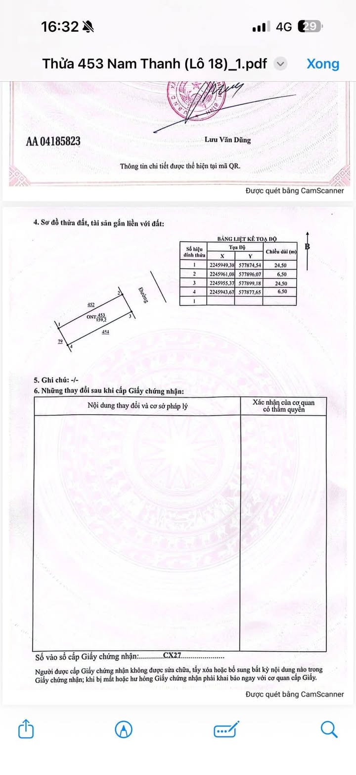 Đất thổ cư Hưng Long, Nam Thanh 159m² - Giá hợp lý, sổ hồng chính chủ!