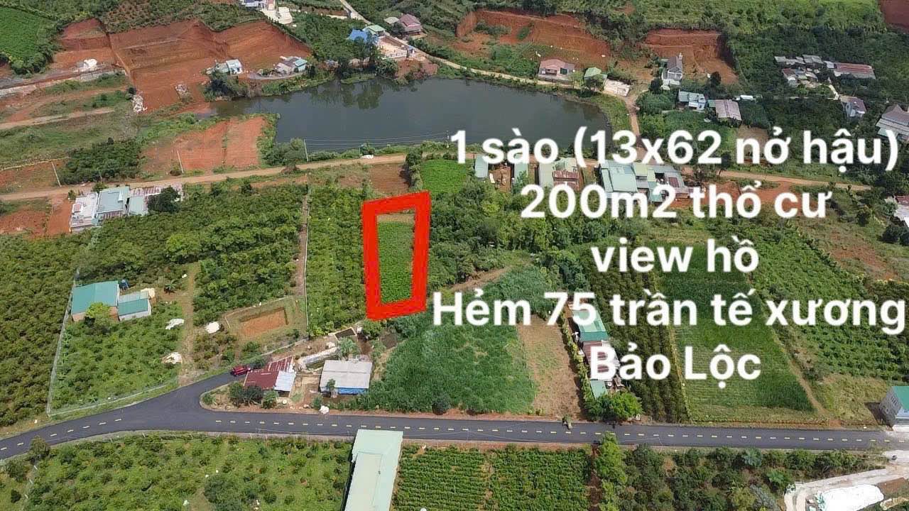Đất nền Bảo Lộc 806m² giá 2.35 tỷ - Khu dân cư yên tĩnh, view hồ đẹp!