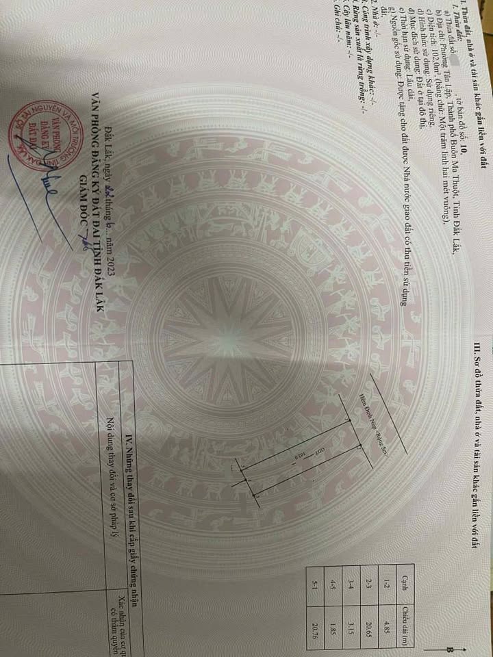 Lô đất hẻm 44 Đinh Núp, Tân Lập, 99m² giá 2.6 tỷ - Phong thủy đẹp, tiện ích đầy đủ!