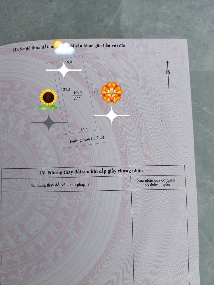 Đất thổ cư tại thôn Hòa Giáo, xã Công Chính 288m² - Giá thỏa thuận, gần trung tâm