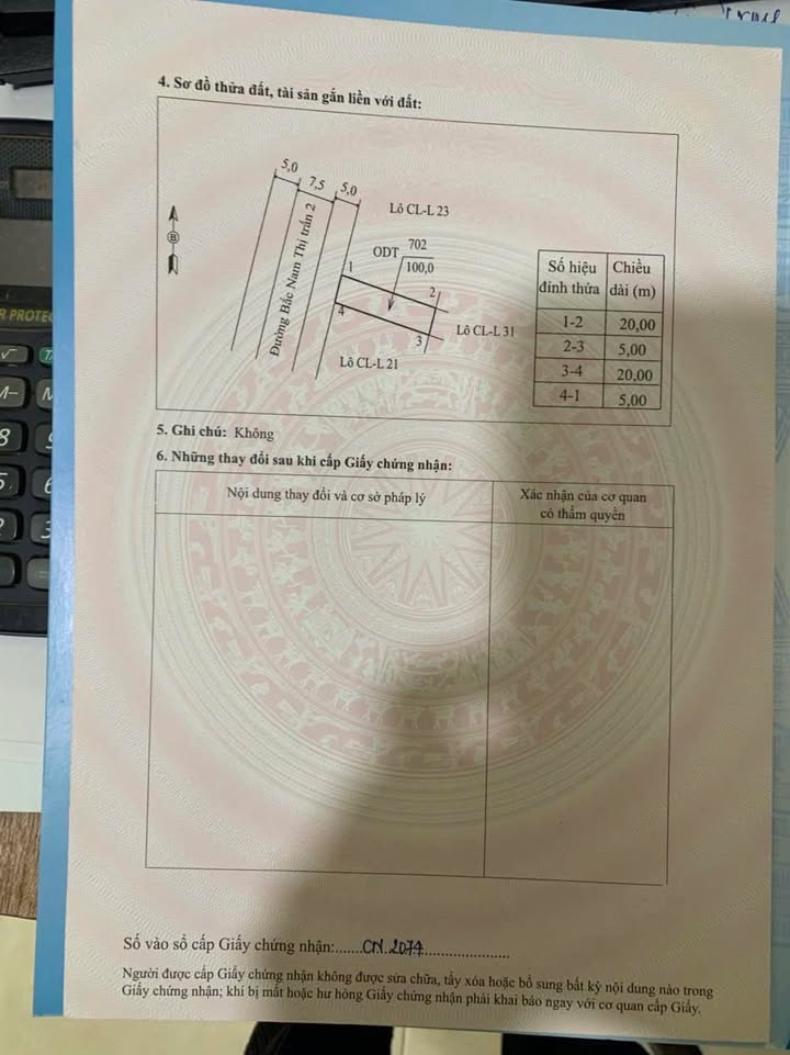 Đất mặt đường Bắc Nam Nông Cống 100m² giá 800 triệu - Cơ hội đầu tư tốt!