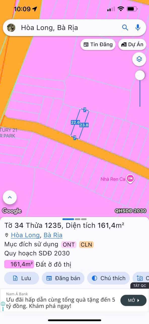 Đất thổ cư 161m² mặt tiền đường tránh Quốc Lộ 56 - Giá chỉ 1.8 tỷ!