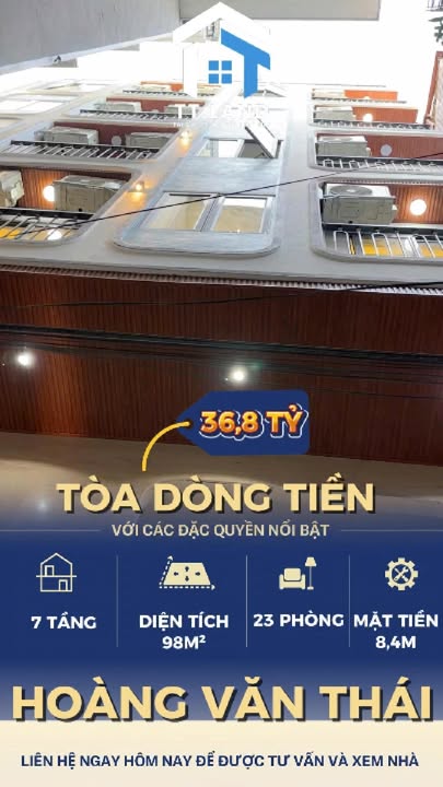 Căn hộ Hoàng Văn Thái, Thanh Xuân 98m² giá 36.8 tỷ - Doanh thu hấp dẫn!