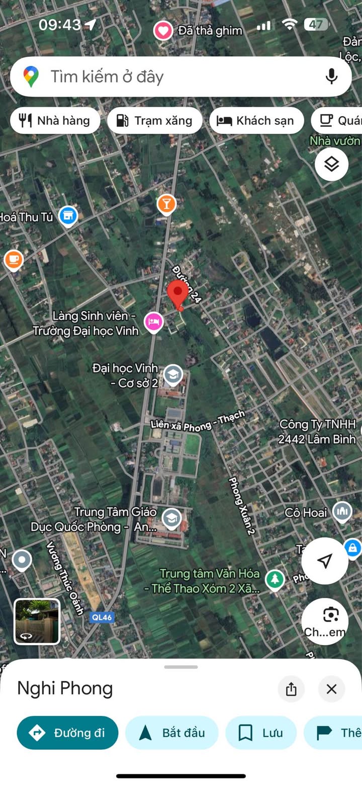 Đất nền Nghi Phong 60m² giá 1 tỷ - Vị trí đắc địa gần trường Đại Học Vinh!