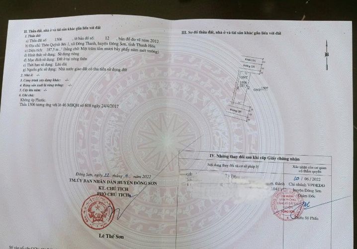 Đất đầu tư tại thôn Quỳnh Bôi 1, Đông Thanh, 187.5m² - Giá thỏa thuận cực tốt!