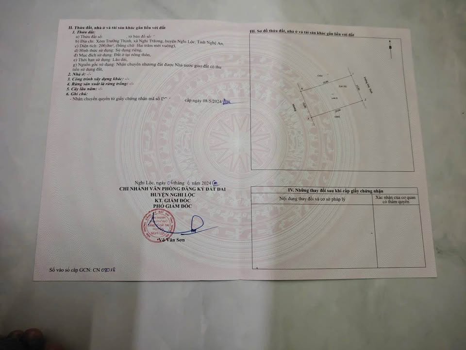 Đất đấu giá 200m² tại Xóm Trường Thịnh, Đông Lộc, TP Vinh - Pháp lý rõ ràng, Sẵn sàng đầu tư!