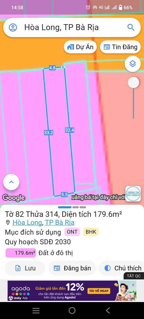 Đất nền Hòa Long Bà Rịa 170m² giá 2.1 tỷ - Đường nhựa 2 chiều rộng rãi!