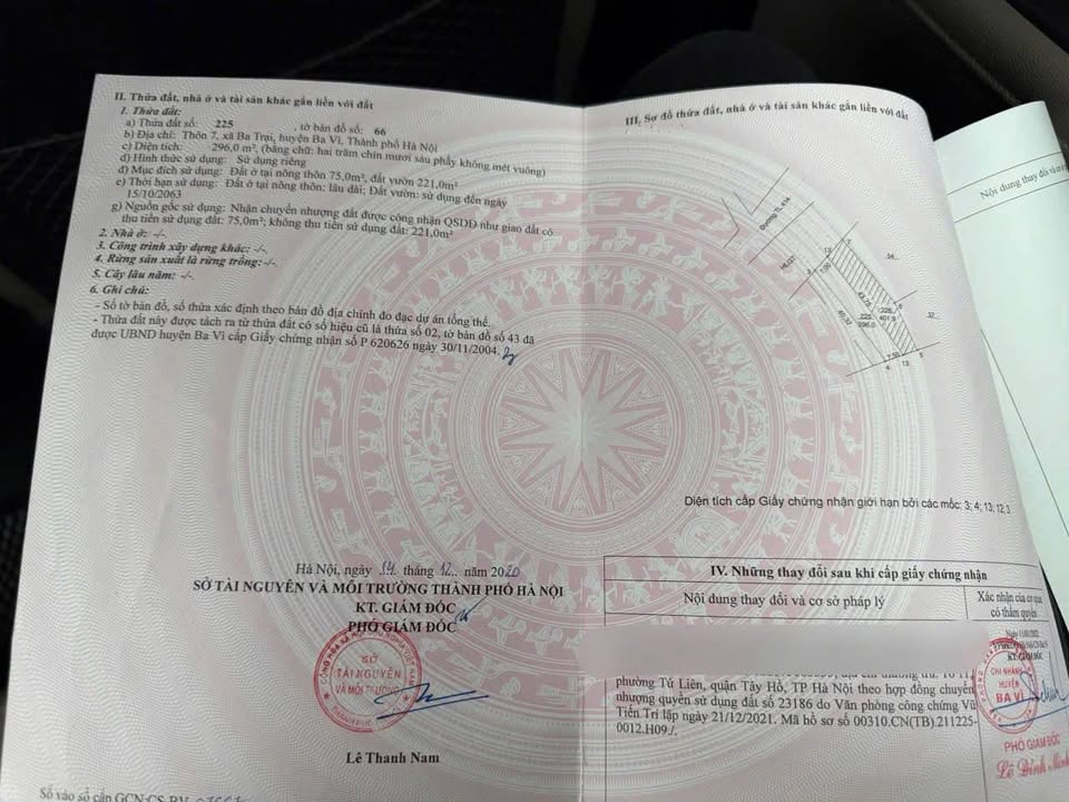 Bán đất mặt đường TL414 - Ba Trại 296m² giá 50 tỷ - Đầu tư sinh lời hấp dẫn!