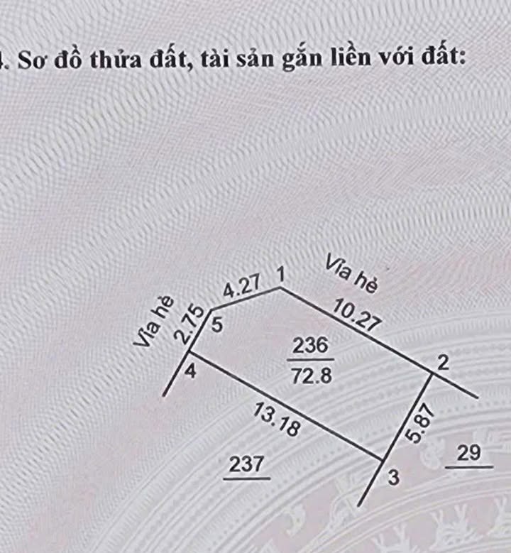Đất dịch vụ Trạm Trôi Hoài Đức 73m² - Lô góc view biệt thự đẹp