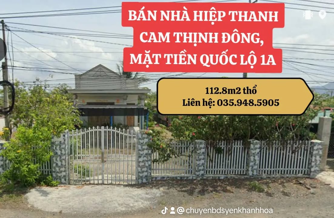 Đất ở nông thôn Cam Thịnh Đông 112.8m² giá 1 tỷ - Cơ hội đầu tư sinh lời!