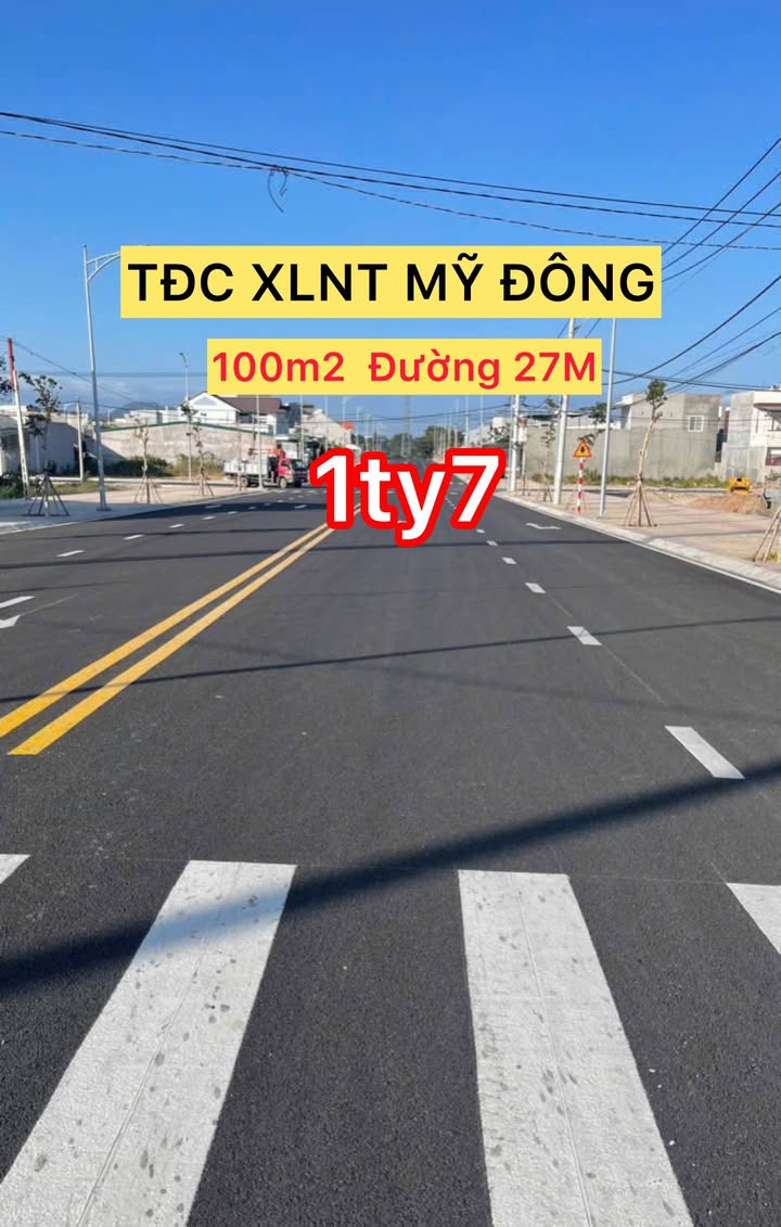 Lô Đất Thổ Cư TĐC XLNT - Mỹ Đông 100m² giá 1.7 tỷ - Cơ hội đầu tư tuyệt vời!