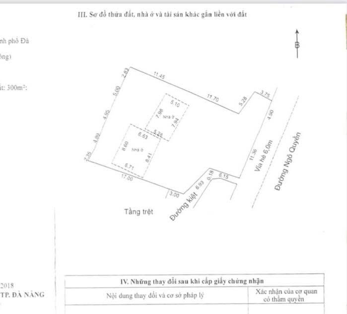 Đất nền mặt tiền Ngô Quyền Đà Nẵng 516m² giá 30.96 tỷ - Đường rộng thuận tiện giao thông!