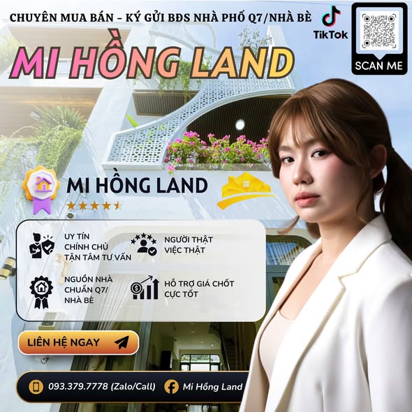 Nhà phố đường Võ Thị Nhờ, quận 7, 67.2m² giá 8.5 tỷ - Thiết kế hiện đại, sẵn full nội thất!