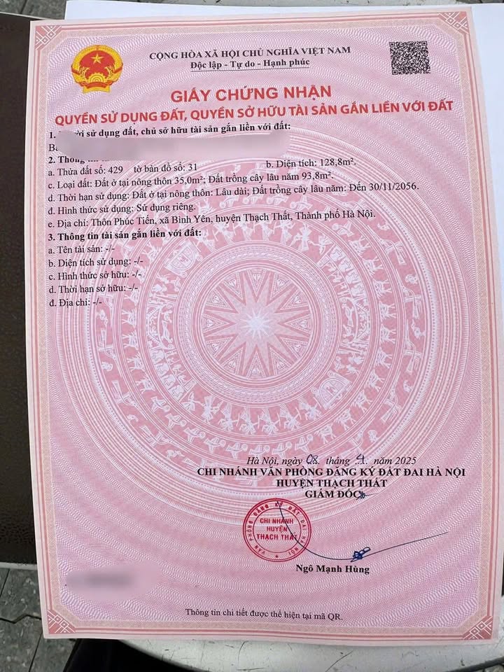 Đất nền Phúc Tiến 128.8m² giá 3 tỷ - Đầu tư sinh lời ngay!