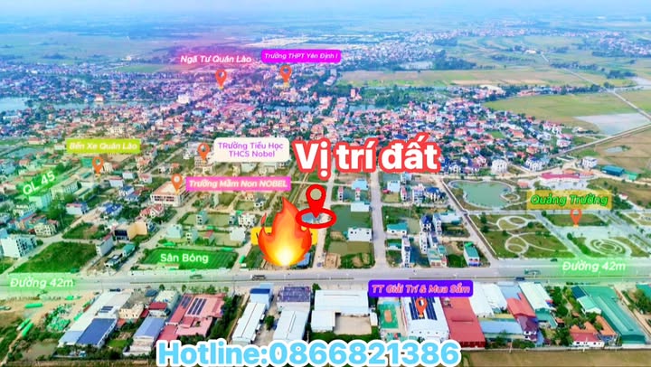 Đất nền Yên Định 125m² giá 2 tỷ - Hai mặt thoáng, vị trí đắc địa!