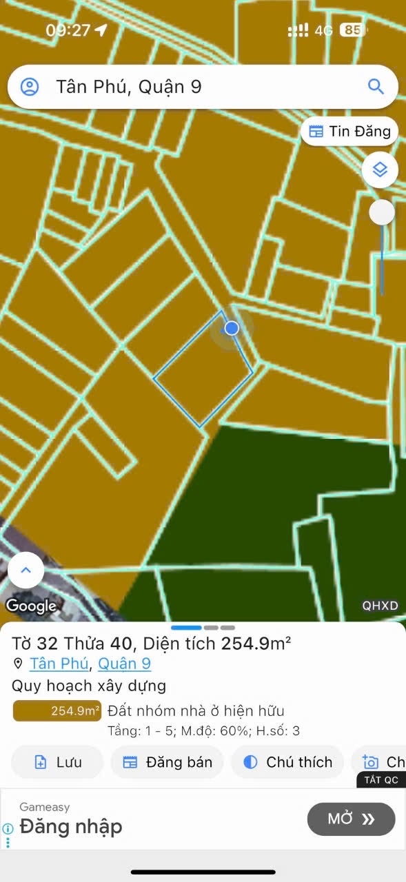 Bán đất hẻm xe hơi Đường 100, Tân Phú, Quận 9 - 140m² - Giá chỉ 6.45 tỷ!