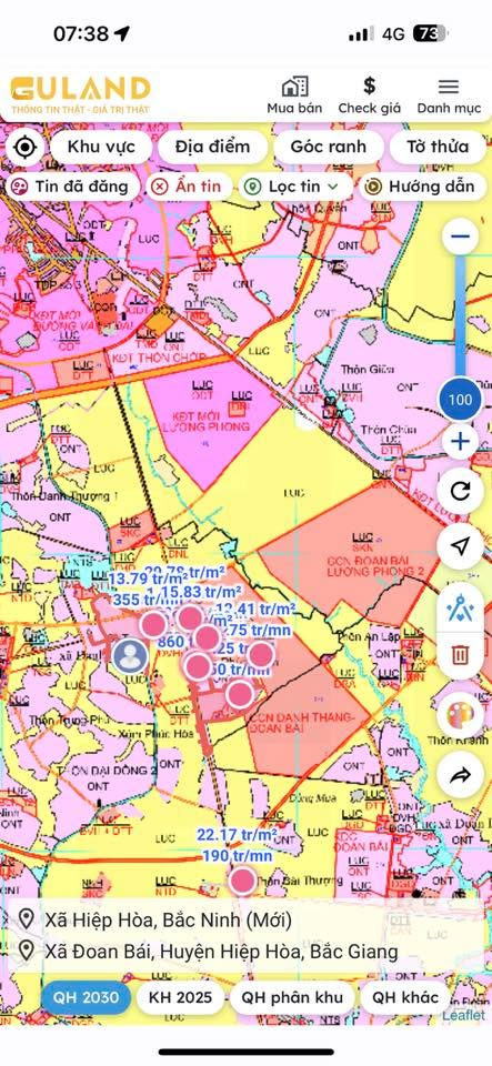 Đất thổ cư 167m² tại thôn Nam Đồng, Hiệp Hòa, Bắc Giang - Giá chỉ 1 tỷ!