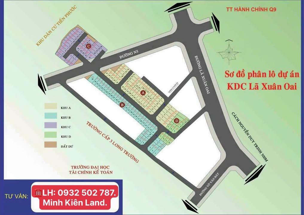 Đất dự án KDC Nam Khang 53m² giá 3.57 tỷ - Đầu tư sinh lời ngay!