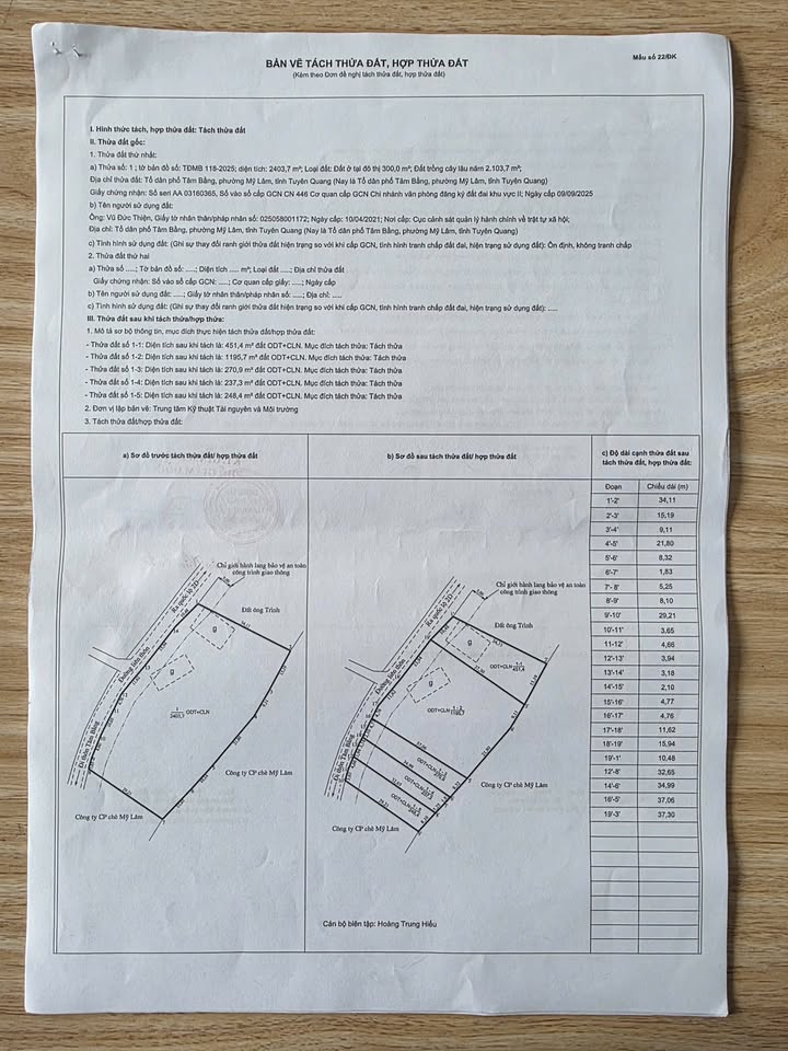 Đất Phường Mỹ Lâm, Yên Sơn, Tuyên Quang - 120m² giá thỏa thuận - Khu dân cư thuận tiện sinh hoạt