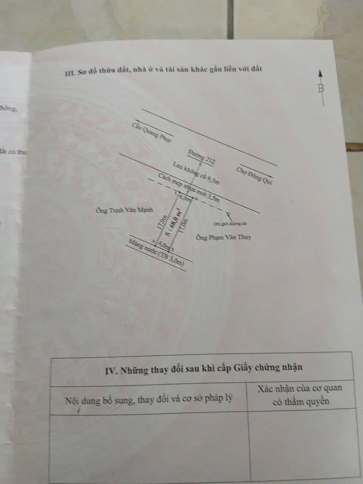 Lô đất mặt đường 212, xã Quang Phục, Tiên Lãng 68m² giá 3 tỷ - Cơ hội đầu tư sinh lời!