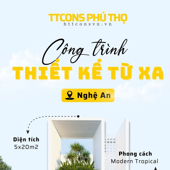 Nhà phố hiện đại 3 tầng tại Việt Trì, Phú Thọ - 100m² chỉ 1.6 tỷ - Thiết kế tinh tế gắn kết thiên nhiên