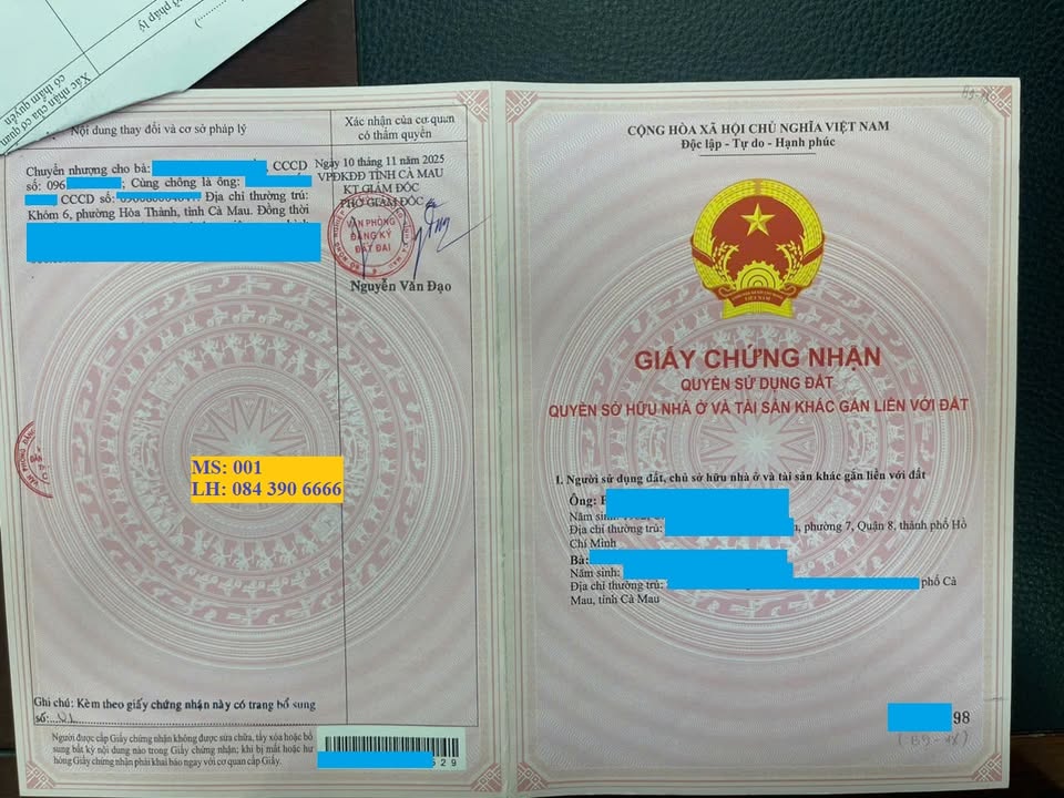 Đất thổ cư Khu đô thị Hoàng Tâm, Cà Mau, diện tích 150m² - Giá tốt đầu tư!