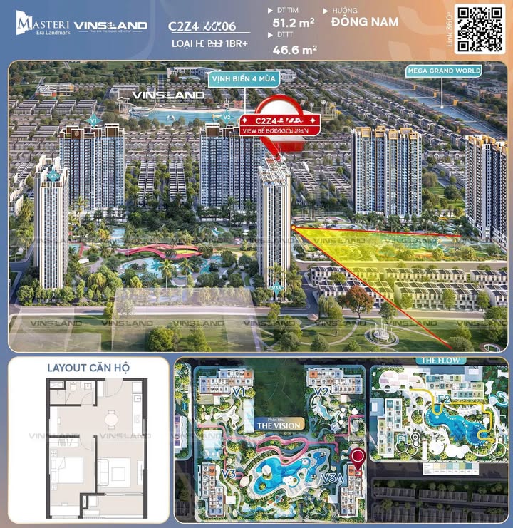 Căn hộ MEL Bình Thạnh 46.6m² giá thỏa thuận - Bán gấp, hướng Đông Nam mát mẻ!